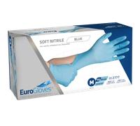 Gants Eurogloves Soft-Nitrile - Bleu - 100pcs Medium