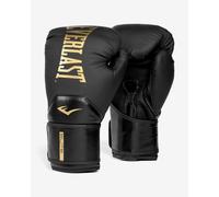 Everlast Elite 2 14oz Boxing Gloves, Gold/Black Boxing Gloves for Bags, Mitt Work & Sparring, Hook and Loop Strap, Ergonomic Grip Bar, Split-Style Foam Combination - Authentic Gear