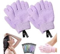 Gants Exfoliants 5 Doigts Texture 3d,Lot De 2 Paires