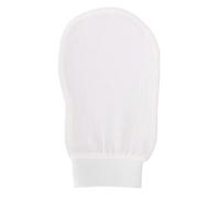 Gants Exfoliants pour le Bain, Gants de Bain pour le Corps en Fibre Blanche élimine les Peaux Mortes pour le Bain Nettoyage en Profondeur Kit de Soins de la Peau Maison Blanc