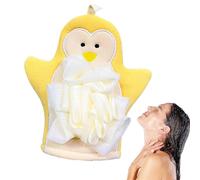 Gants exfoliants pour le corps - Gants exfoliants doux, moufles de douche élastiques, serviette en mousse riche, éponge en luffa pour la maison, l'école, le dortoir