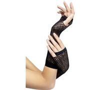 Gants Filet Noir Sans Doigts - Noir - Taille Unique noir G