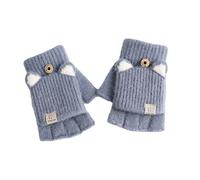 Gants Flexibles pour Le Mouvement des Doigts, tricotés pour Temps Froid, pour Enfant, pour Un Usage Quotidien, Demi-Doigt d ' Hiver, 2 Paquets