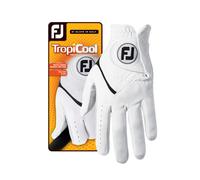 Gants FootJoy TropiCool Blanc Cadet Medium Port?s sur la main gauche