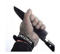 gants， Gants anti-coupures en acier inoxydable, gants de sécurité for chef, avec dragonne réglable, antidérapants et faciles à nettoyer.(1pcs/S)
