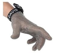 gants， Gants anti-coupures en acier inoxydable, résistants aux coupures, for le jardinage, la sculpture sur bois, la découpe du verre, gants de sécurité en cotte de mailles, 6 tailles(1pcs/M)
