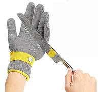 gants， Gants anti-coupures, gants de chef résistants aux coupures, gants de travail sûrs et résistants aux coupures avec dragonne réglable(1PCS/XL)
