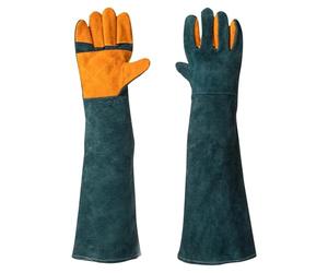 Gants Gants pour animaux - Housse en cuir renforcé, protecteur d'entraînement pour chien, résistant à la chaleur, foyer de soudure pour barbecue, équipement de valise pour accessoires | Cat Scratch
