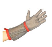 gants, Gants résistants aux coupures, vêtements de mécanicien réparateur, gants de sécurité for le travail avec chaîne en acier inoxydable(Arm 8cm,1PCS/XL)