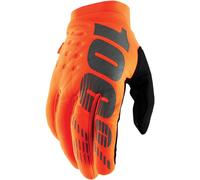Gants garçons Brisker 100 % orange, noir