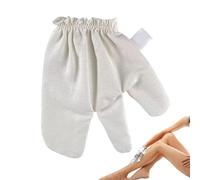 Gants Garshana, Gants de Massage En Soie Crue, Gants de Gommage du Corps Avec Bracelet Élastique, Gants de Douche Exfoliants En Soie, Gants de Massage Ayurvédiques À Brosse Sèche pour La Douche