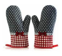 Gants grill ignifugés, manique coton Gants four pour protéger les mains Taille unique par lot de 2 28cm-