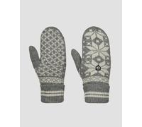 Gants Gris Et Blancs Pour Femmes Hestra Isvik Mitt 6001061-350020 152 mm
