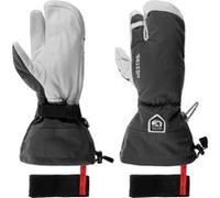 Hestra Gants Heli Ski 3-Finger Femme/Homme - paire de pour femme homme avec doublure, Fermeture Fermeture scratch Hiver automne-hiver - 9 HS gris