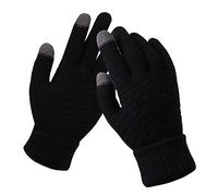 Gants Hiver Chauds tricotés à écran Tactile pour Hommes Femmes Tricotés Gants de Travail antidérapants en Polaire Chaude élastique Gants d'hiver pour Le Ski Cyclisme Randonnée Conduite