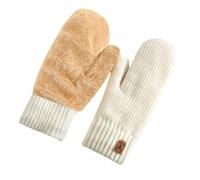 Gants Hiver Femme, Gants Femme Tactile Moufles Hiver Thermiques Tricotées Double Couche en Polaire Épaisse pour Temps Extrêmement Froid Et Activités De Plein Air