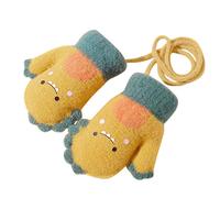 Gants Hiver Moufles Enfant Plein-Doigts Tricotés Extensibles D’hiver Chaud Collant Polaire Fille Pour Bébé Ski Moufle Pliables Enfants L'hiver Et L'automne Doublés Velo Demi-Doigts Thermique