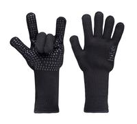 höfats Gants de barbecue - Gants de feu résistants à la chaleur jusqu'à 800 °C, gants ignifuges en fibre d'aramide - Surface antidérapante grâce aux picots en silicone - Certifié selon EN 407 et EN