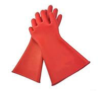 Gants isolants 12KV latex 38cm électricien | Isolation 12KV, latex pour robuste, 38cm de long, ajustement parfait, pour électriciens professionnels