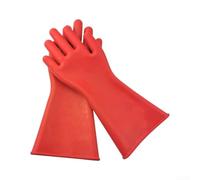 Gants isolants plats 12 KV fabriqués à partir de latex pour travaux électriques en direct conformes aux normes de sécurité pour les environnements utilitaires et industriels