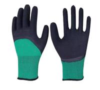 Gants jardin femmes imperméables taille moyenne - gants travail extérieur | protection anti épines perforation | caoutchouc nylon respirant | accessoires jardinage durable | usage polyvalent mai