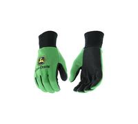 Gants Jersey John Deere JD00002 pour enfants - 10 oz, poignet c?tel?, tissu polyester/coton, pouce droit, vert/noir