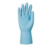 Gants jetables Dermatril P 743 T. 8 bleu nitrile EN 374, EN 455 cat. III Quantité:1