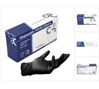 Gants jetables en nitrile en boîte distributrice - 100 pièces taille M / medium - non stériles