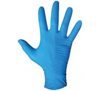 Gants jetables en nitrile non poudré bleus - boîte de 100 pièces - T10 JUBA