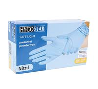 Gants jetables en nitrile non poudrés - Taille S/bleu (100)