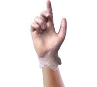 Gants jetables en vinyle non poudrés clairs Medium 100pk WI2466 (Taille unique) (Une seule couleur)