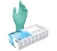 Gants jetables de protection chimique Mapa Solo Plus 995, latex non poudré, vert - Boîte de 100 gants - taille 7