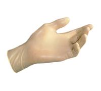 Gants jetables latex poudrés 1er prix taille 9, boite de 100