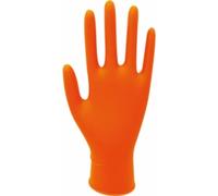 Gants jetables nitrile orange T9 - Boîte de 100 pcs - STILKER - 65102 T9