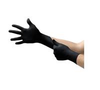 Gants jetables noirs sans poudre sans latex Taille S lot de 100 -HobbyTech