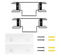 Gants jetables Porte-Distributeur monté au Mur - Organisateur de boîte de Serviettes en Acier au Carbone pour Clinique, Laboratoire, Cuisine, Salle de Bains, Bureau et Garage, 2 pièces