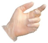 Gants jetables vinyle transparents taille 7, boite de 100