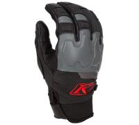 Klim Inversion Pro Gants de motoneige, noir-gris-rouge, taille XL