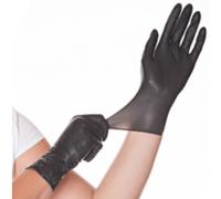 Gants latex 'DIABLO', M, noir - Boîte de 100 gants