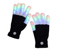 Gants LED Lumineux en Acrylique Confortables avec Remplacement Facile De La Batterie pour Les Fêtes Et Les Événements