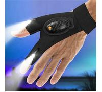 Gants LED Rechargeables - KCVV - Étanches - Design Ergonomique - Lampe de Poche Intégrée - Taille Unique