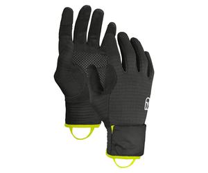 Gants légers à doigts pour hommes Ortovox Fleece Grid Cover M S corbeau noir