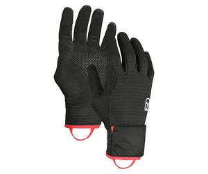 Gants légers pour femmes Ortovox Fleece Grid Cover W L corbeau noir