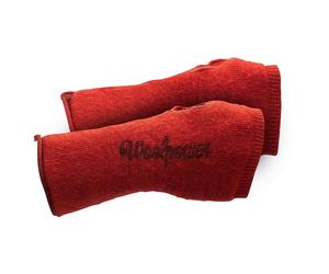 Gants légers Woolpower Wrist Gaiter rouge d'automne