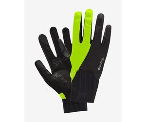 Gants longs Craft All Weather noir jaune - XL