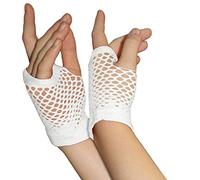 Gants longs en maille pour femme - Élastiques - Coudes - Sans doigts - Manches - Longues - Filet de pêche - Gants de fête - Gants longs - Pour femme, t, taille unique