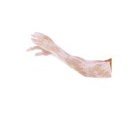 Gants longs en rÃ©sille florale femme Leg Avenue Blanc TU