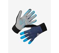 Gants longs Endura Windchill bleu fluo noir - M
