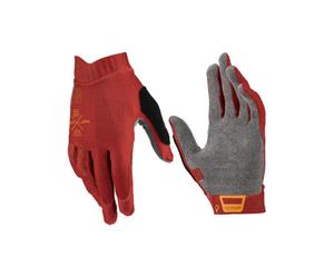 Gants longs femme Leatt 1.0 GripR Rouge