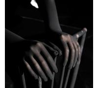 Gants longs fins et transparents en fil de filet sans couture, gants respirants en velours pour robe de mariée à cinq doigts pour homme et femme (noir)